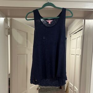 Lilly Pulitzer Navy Tank Top
